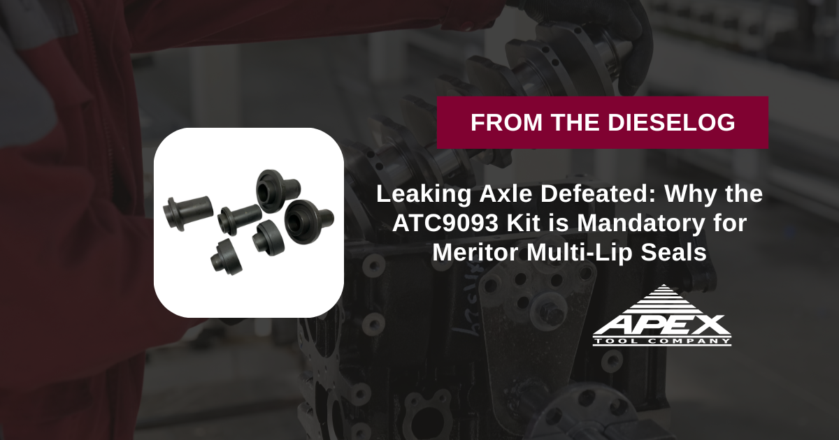 Leaking Axle Defeated: Why the ATC9093 Kit is Mandatory for Meritor Multi-Lip Seals